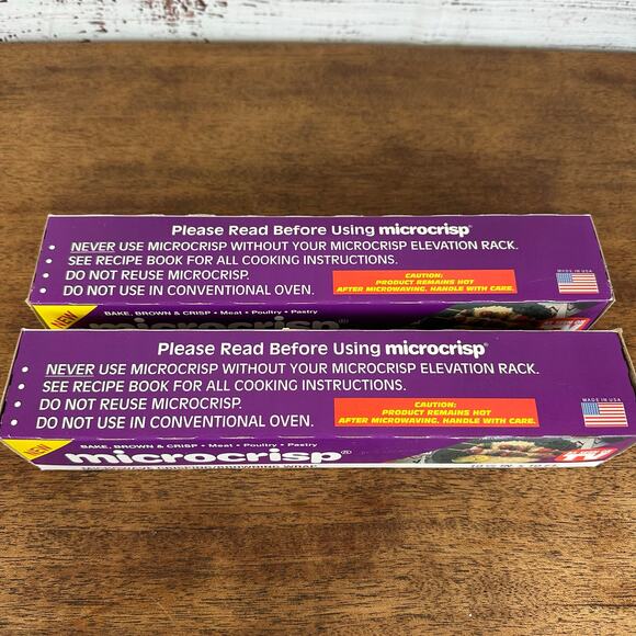 NEW NOS Microcrisp Microwave Browning Wrap Lot 0f 2- 10FT Rolls NEW OLD STOCK - Picture 6 of 8
